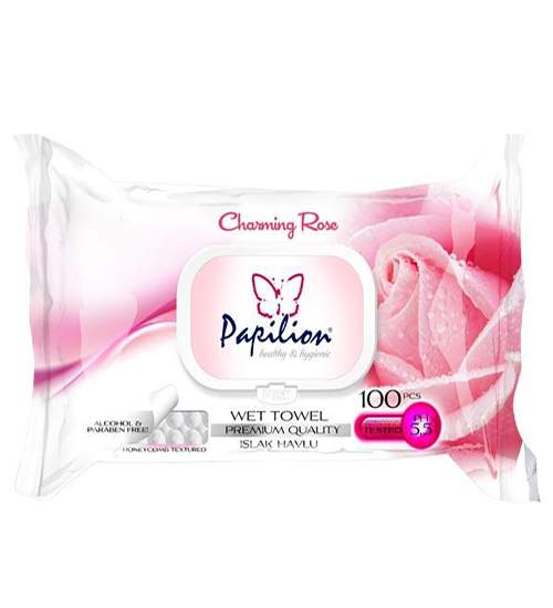 PAPİLİON ISLAK MENDİL  GÜL 100 LÜ 