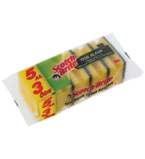 SCOTCH BRİTE BULAŞIK SÜNGERİ 5 Lİ 
