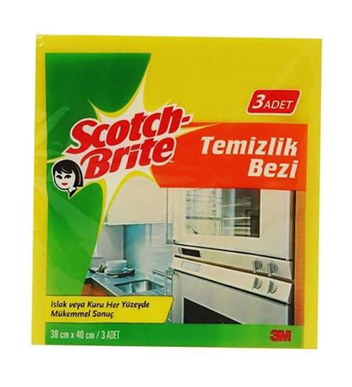 SCOTCH BRİTE TEMİZLİK BEZİ 3 LÜ 