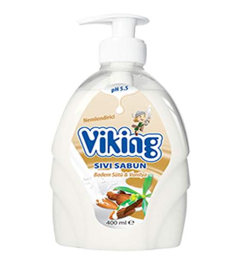 VİKİNG SIVI SABUN BADEM SÜTÜ-VANİLYA 400 ML 