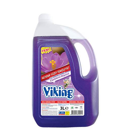 VİKİNG YÜZEY TEMİZLEYİCİ ÇİÇEKLERİN BÜYÜSÜ 3 LT